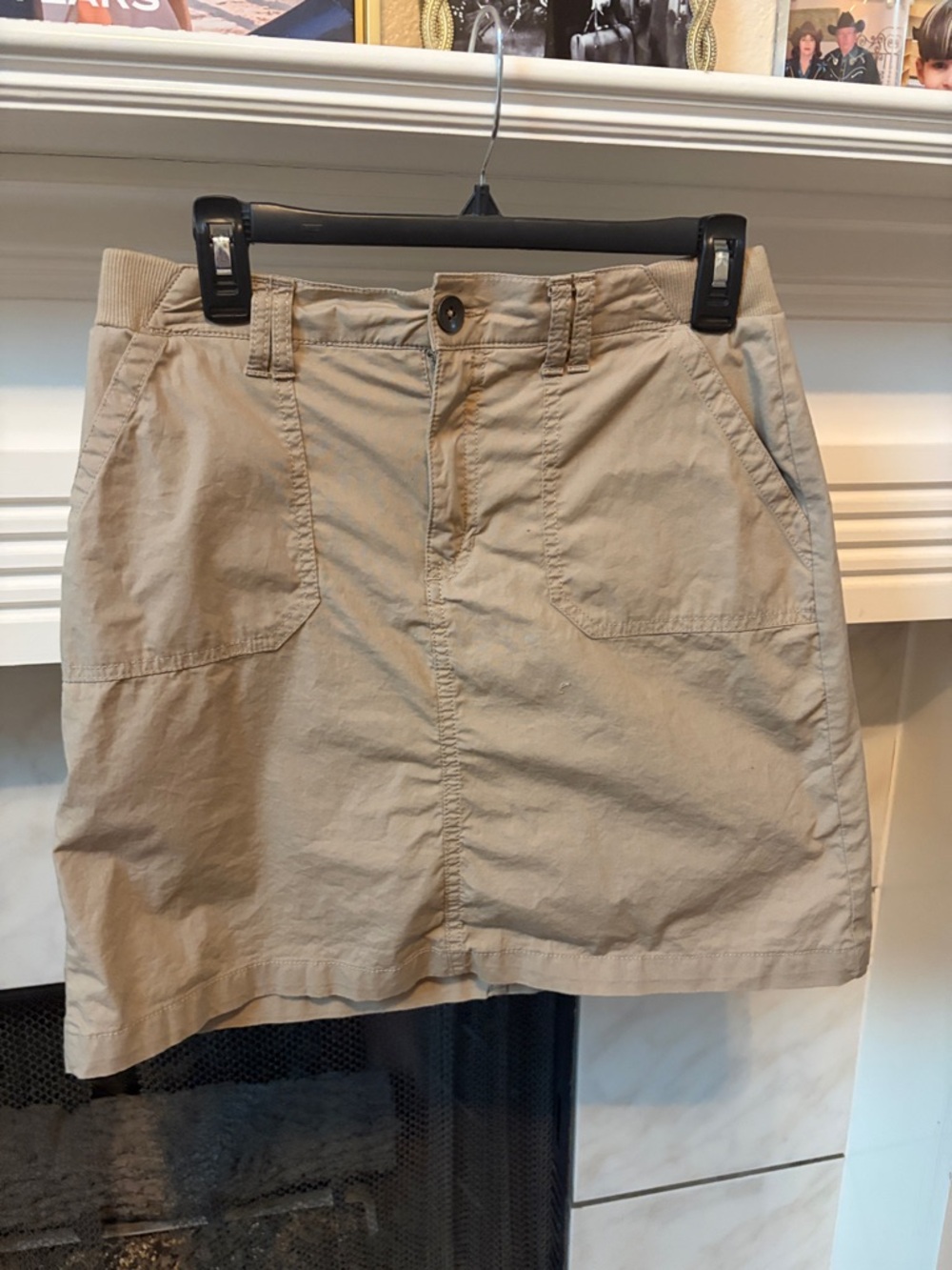Classic Khaki Cotton Skirt